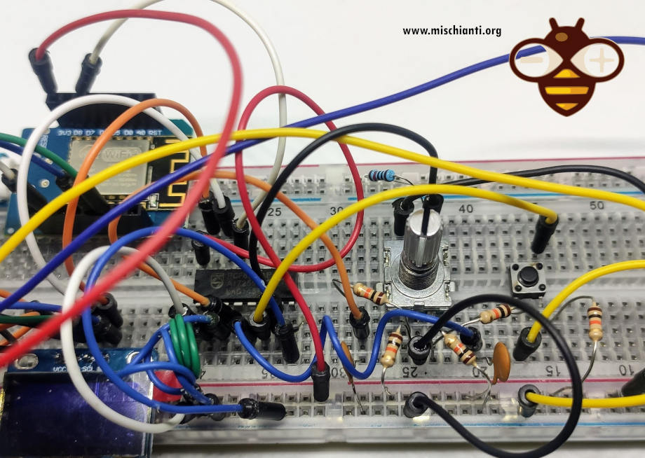 Rotative encoders breadboard