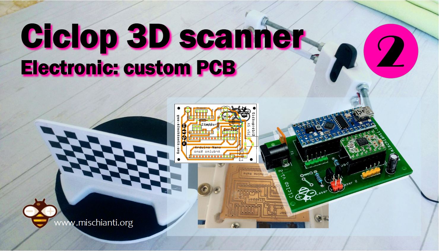 Semoic Open Source Zum Scan Expansion Controller Board with a4988 Stepper Motor Diver for Ciclop 3D Scanner