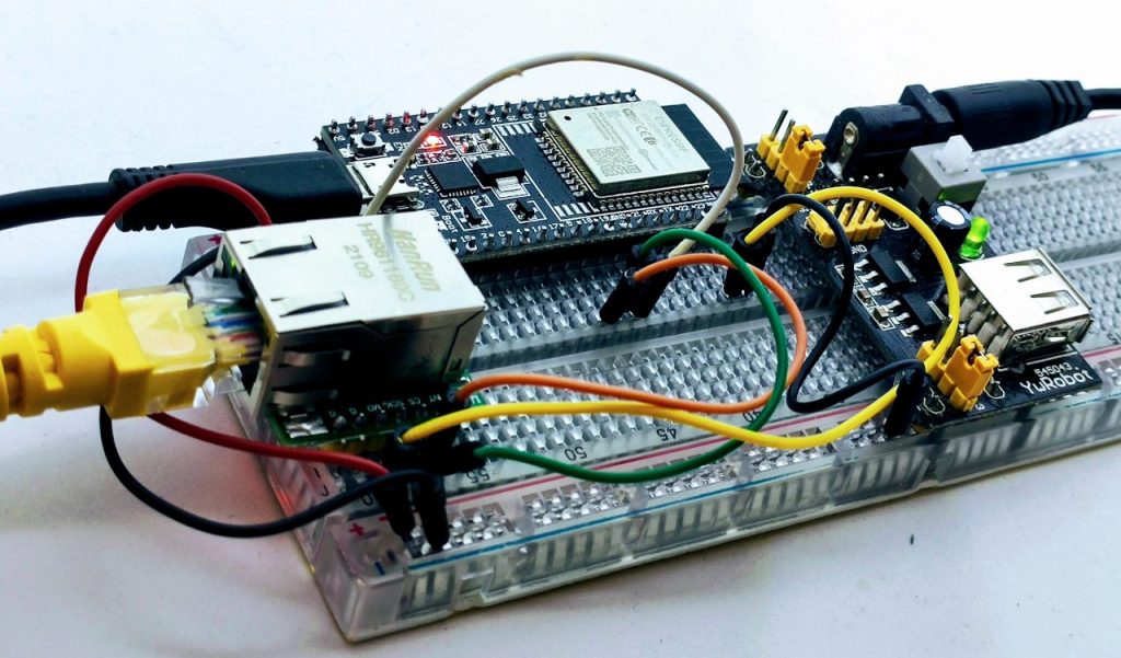 ESP32 DOIT DevKit v1 w5500 lite